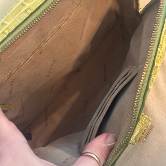Brahmin Yellow Croc-Embossed Crossbody Bag - Picture 12 of 16